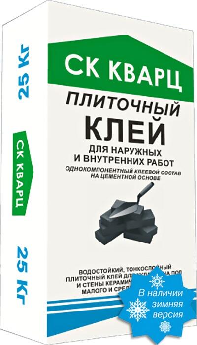 Клей плиточный серия ЗИМА ПМД -15°С СК КВАРЦ 25 кг